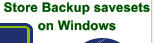 store backup savesets on Windows